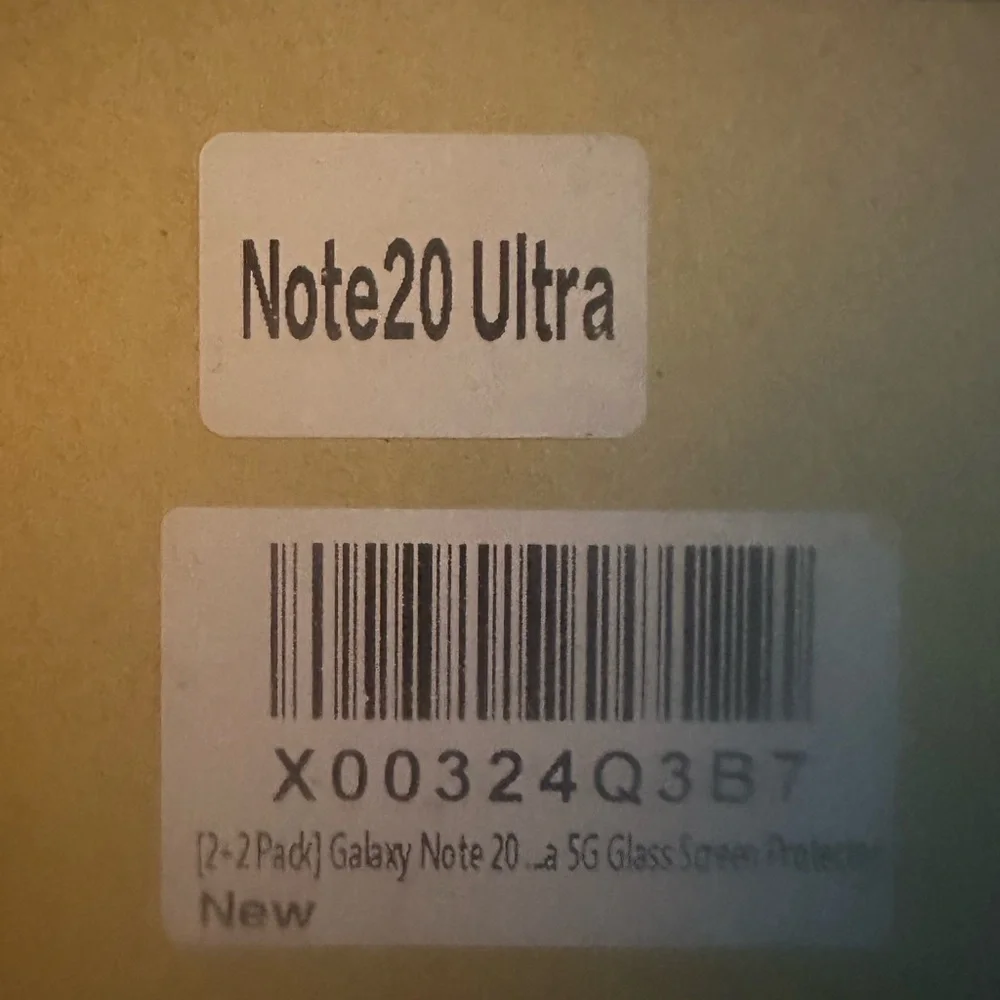 Galaxy Note 20 Ultra glass screen protector s pack of 2 NIB